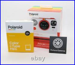 Polaroid Now iType Red Instant Camera + 2-lens system with new film BNIB