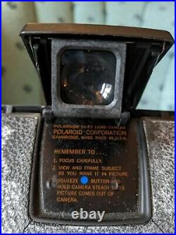 Polaroid SX-70 Land Camera Alpha 1 SE with Tele 1.5 Lens 119a Blue Button