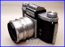 Praktica FX2 Vintage SLR 35mm Film Camera with C. Z. Jena Tessar f2.8 50mm Lens