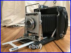 Pristine GRAFLEX Speed Graphic 4 x 5 Camera WithKodak Ektar 127mm 14.7 Lens A+