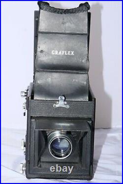 R. B. Graflex Series D 4x5 camera with 7 f4.5 Ektar lens. Cut film magazine