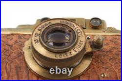 RARE Gold Safari Leica IIIA Copy with Snakeskin Cover & Elmar 50mm Lens