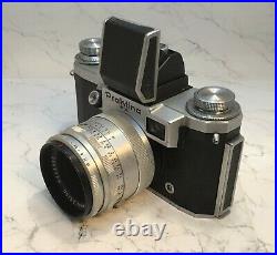 RARE KW PRAKTINA FX Vintage SLR Single Lens Reflex 35mm Camera 1950's With Case