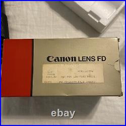 RARE NEW Open Box Vintage Canon FD 70-210mm f/4 Macro Zoom with Caps Japan