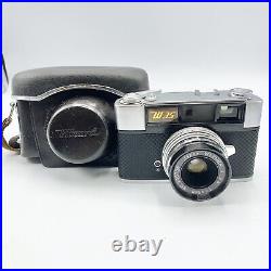 RARE WIZARD W35 with WIZNER 45mm F/2.8 Lens Vintage 35mm Camera & Case Japan READ