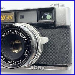 RARE WIZARD W35 with WIZNER 45mm F/2.8 Lens Vintage 35mm Camera & Case Japan READ