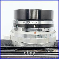 RARE WIZARD W35 with WIZNER 45mm F/2.8 Lens Vintage 35mm Camera & Case Japan READ