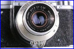 RARE vintage camera ZENIT USSR SLR film camera 1954 lens Industar-22 M39