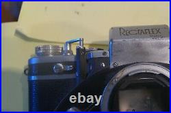 RECTAFLEX ROTOR 3 lens turret vintage rare camera w original gunstock/release