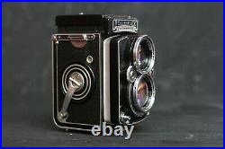 ROLLEIFLEX 2.8E TLR CAMERA PLANAR 80mm f2.8 LENS with case