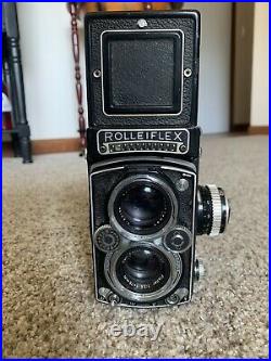 ROLLEIFLEX 3.5E1 TLR CAMERA WithZEISS PLANAR 75MM LENS WITH ACCESSORIES