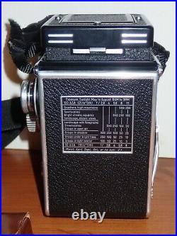 ROLLEIFLEX camera DBP, SCHNEIDER-KREUZNACH XENOTAR 2.8/80&HELDOSMAT 2.8/80 LENS