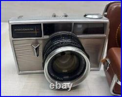 Rare 1960s Anscomark M 35mm Film Camera W 50mm Ansco Xyton Lens & Leather READ