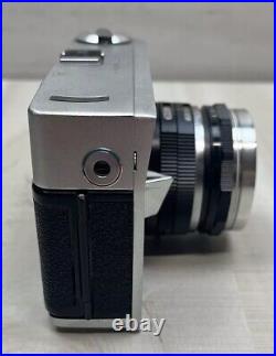 Rare 1960s Anscomark M 35mm Film Camera W 50mm Ansco Xyton Lens & Leather READ