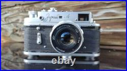 Rare Camera 35mm Zorki 4 with lens Industar 26m Anniversary Vintage rangefinder