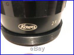 Rare Japanese vintage Kowa 2x Anamorphic Camera Lens Bell & Howell Very Clean