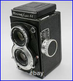 Rare Ricoh Super 44 127 Film TLR Camera with Riken 6cm. F3.5 Lens & Case
