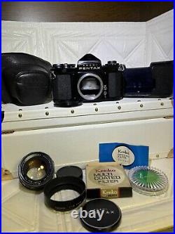 Rare? VINTAGE? Pentax SV Black Film Camera SMC Takumar 55mm f1.8 From JAPAN