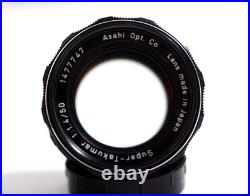 Rare Vintage Asahi Pentax M42 50mm F1.4 Super Takumar 8 Element Camera Lens