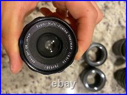 Rare Vintage Camera Lens Bundle (helios 44m-2, Asahi Pentax Takumar, Industar)