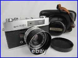 Rare Wards am551 45mm camera leather case 118 f+45mm vintage HEXAR CYCLOPS LENS