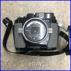 Rare early 60s underwater camera Calypso Phot 35/3.5 SOM Berthiot Flor lens