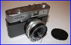 Rare vintage Minolta Uniomat III Rangefinder Camera Rokkor 45 mm 12.8 lens