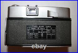 Rare vintage Minolta Uniomat III Rangefinder Camera Rokkor 45 mm 12.8 lens