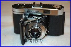 Rare vintage Voigtlander Vito IIa film camera with 50mm/F3.5 lens & Leather Case