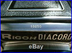 Ricoh Diacord G Dia 120 Medium Format Twin Lens Reflex Camera & Case RARE