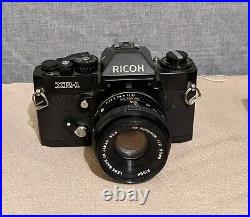 Ricoh XR 1 35mm Camera with 3 lens Rikenon Lens made in Japan