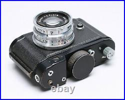 Robot 35mm Film Camera + Carl Zeiss Jena Biotar 4cm F/2 Lens Black
