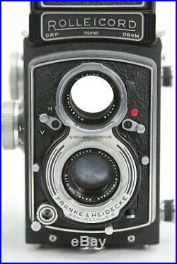 Rollei Rolleicord V, vintage 6x6 TLR camera, Xenar lens 3,5/75mm + case + manual