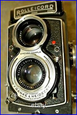 Rollei Rolleicord Va Model II Type 1TLR Camera Xenar 75mm F3.5 Schneider Lens