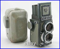 Rollei Rolleiflex Gray Baby, vintage TLR 4x4 camera, lens Schneider Xenar 3.5/60