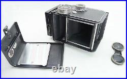 Rolleicord I or II with Triotar 7,5 cm f3,5 lens, lens cover, case