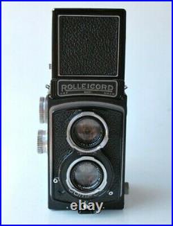 Rolleicord IIc Model 4 w Zeiss f/3.5 75mm Triotar Lens Medium Format Camera