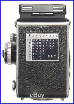 Rolleiflex 13.5/75 Xenotar lens TLR vintage film camera 3.5 f=75mm cased used