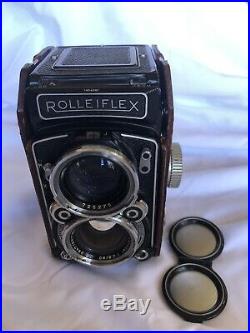 Rolleiflex 2.8 C twin lens view camera with lens cover very clean K7C