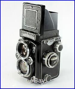 Rolleiflex 2.8E, #1652455, Planar 2.8/80 with lens cover and copy of instruction
