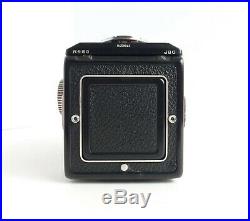 Rolleiflex 3.5 B MX-EVS 6x6 TLR Camera w Zeiss Tessar 13.5 f=75mm Lens, As Is