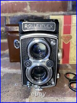 Rolleiflex 3.5A MX (Type 1) Automat Tessar 13.5 75mm Lens with Leather case & Box