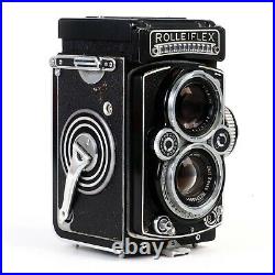 Rolleiflex 3.5E 6x6 120 TLR Camera with Zeiss Planar 75mm f3.5 Lens EX++