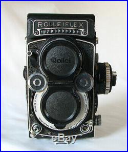 Rolleiflex 3.5F 12/24 White Face TLR Camera Xenotar Lens For 120 & 220 Rollfilm
