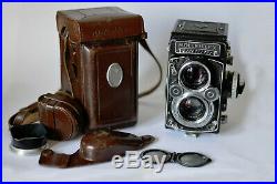 Rolleiflex 3.5f TLR Camera Carl Zeiss Tessar 75mm f/3.5 Lens Medium Format