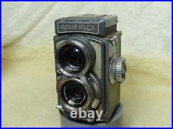 Rolleiflex Grey Baby 4x4 TLR Camera With Case, XENAR 60mm f/3.5 LENS