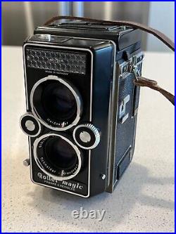 Rolleiflex Twin Lens Camera Model 3.5F Xenotar 75 Lense Mint Condition