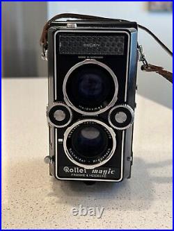 Rolleiflex Twin Lens Camera Model 3.5F Xenotar 75 Lense Mint Condition