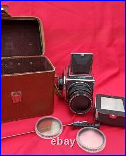SALUT-C Camera 6x6 Medium Format lens Vega 12v 3 2.8/90 ussr vintage