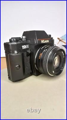 SLR Film Camera 35mm Kiev-19M Helios-81N Lens Nikon F Mount Vintage USSR Tested SLR Film Camera 35mm Kiev-19M Helios-81N Lens Nikon F Mount Vintage USSR Tested